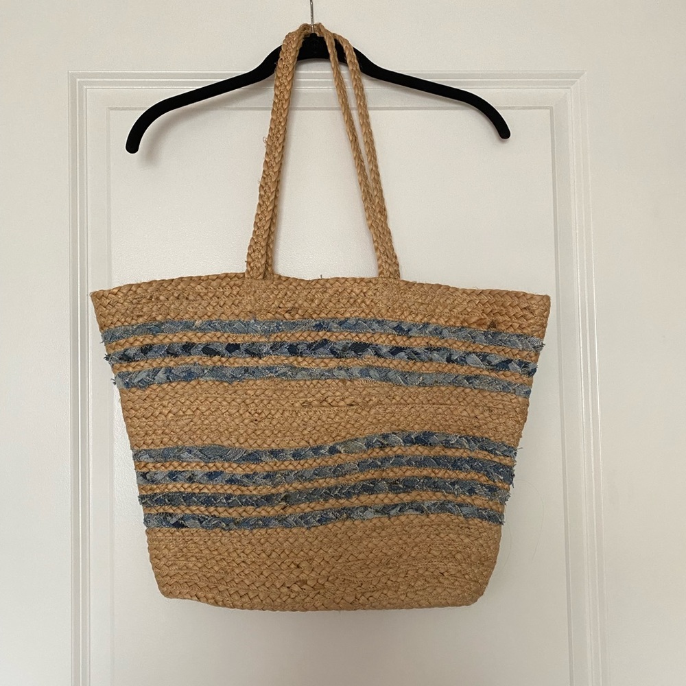 Woven market tote NWOT